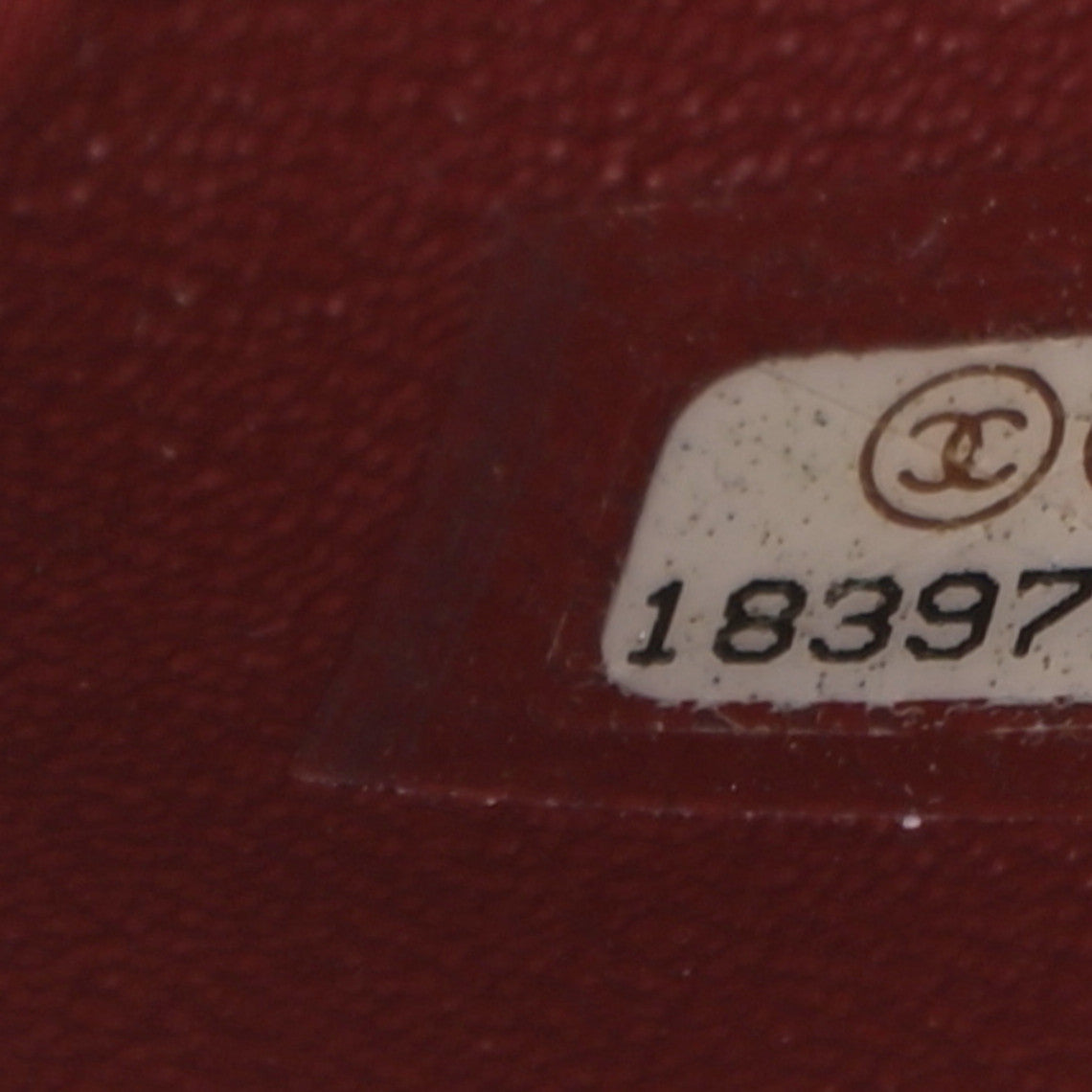 Caviar Quilted Clutch With Chain Flap Dark Red