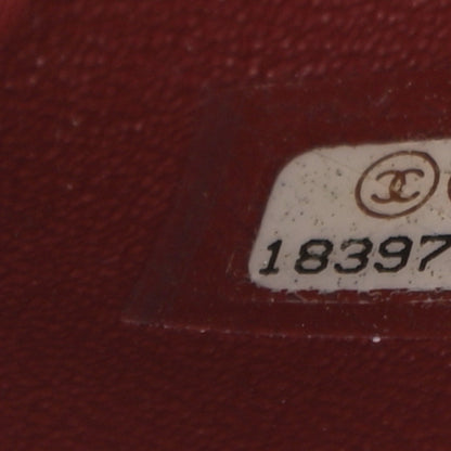 Chanel Caviar Quilted Clutch With Chain Flap Dark Red 6 of 9