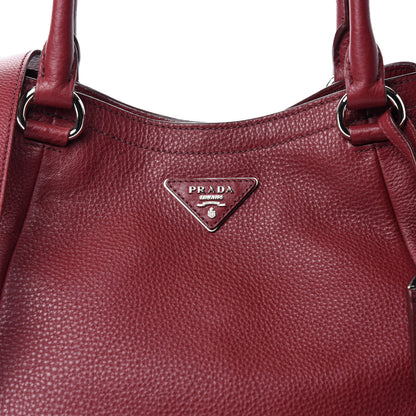 Prada Vitello Daino Expandable Shoulder Bag Rubino 10 of 10