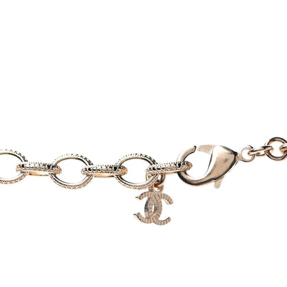 Chanel Pearl Crystal CC Short Necklace Gold 3 of 4