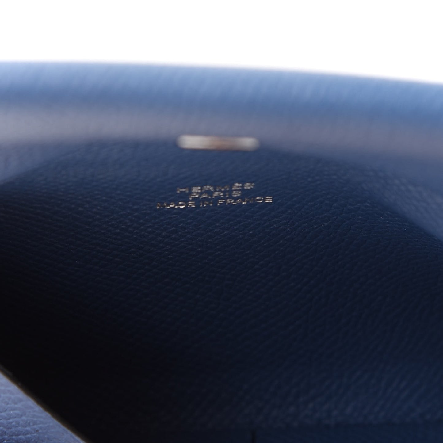 Epsom Calvi Card Case Bleu Agate