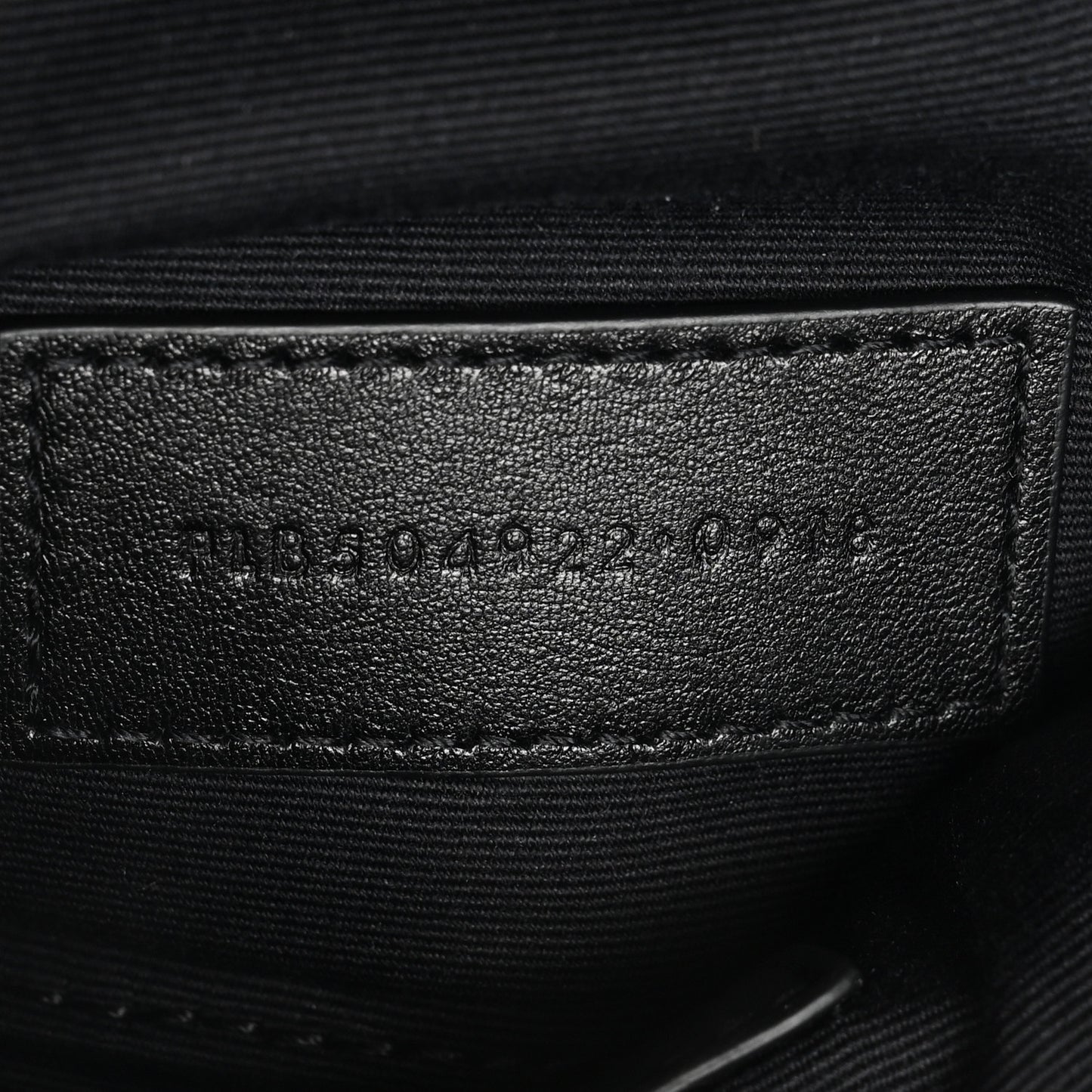 Grain De Poudre Chevron Monogram Bill Pouch Black