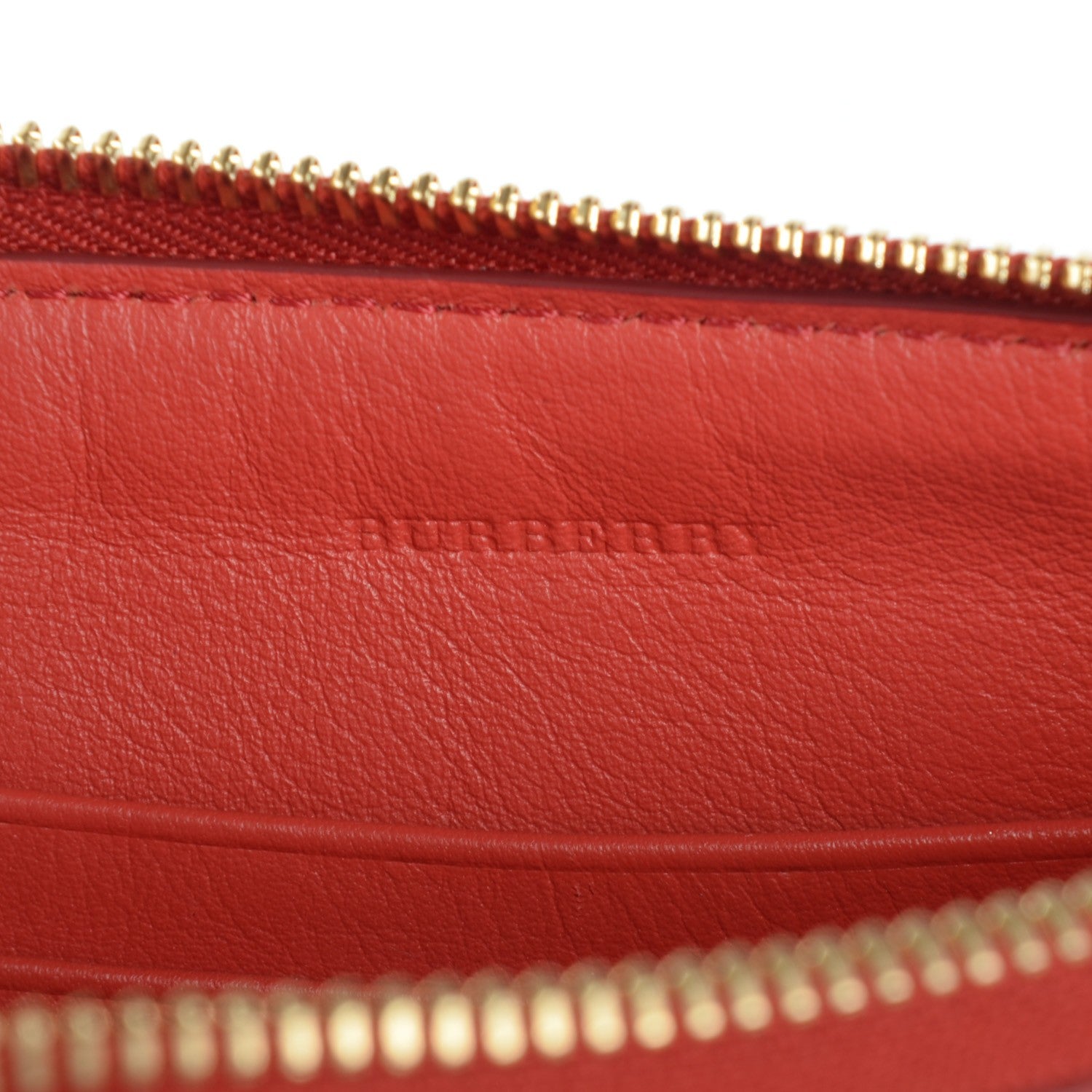 Burberry Haymarket Check Small Peyton Crossbody Clutch Bag Coral Red 8 of 11
