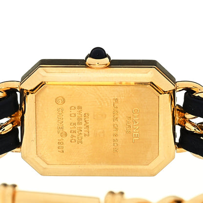Chanel Stainless Steel Lambskin 20mm Chain Premiere Quartz Watch Gold L 4 of 4