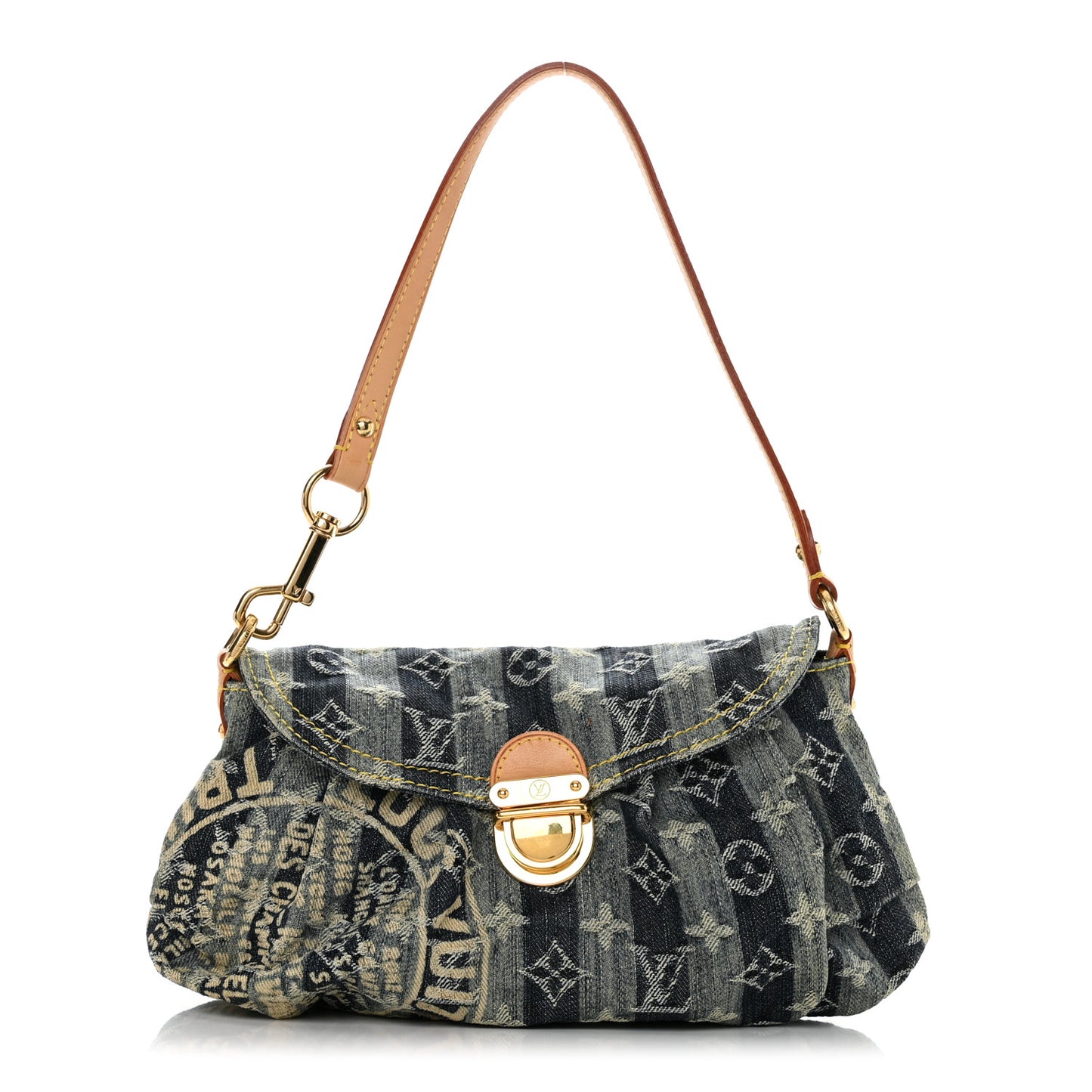 Denim Raye Mini Pleaty Blue