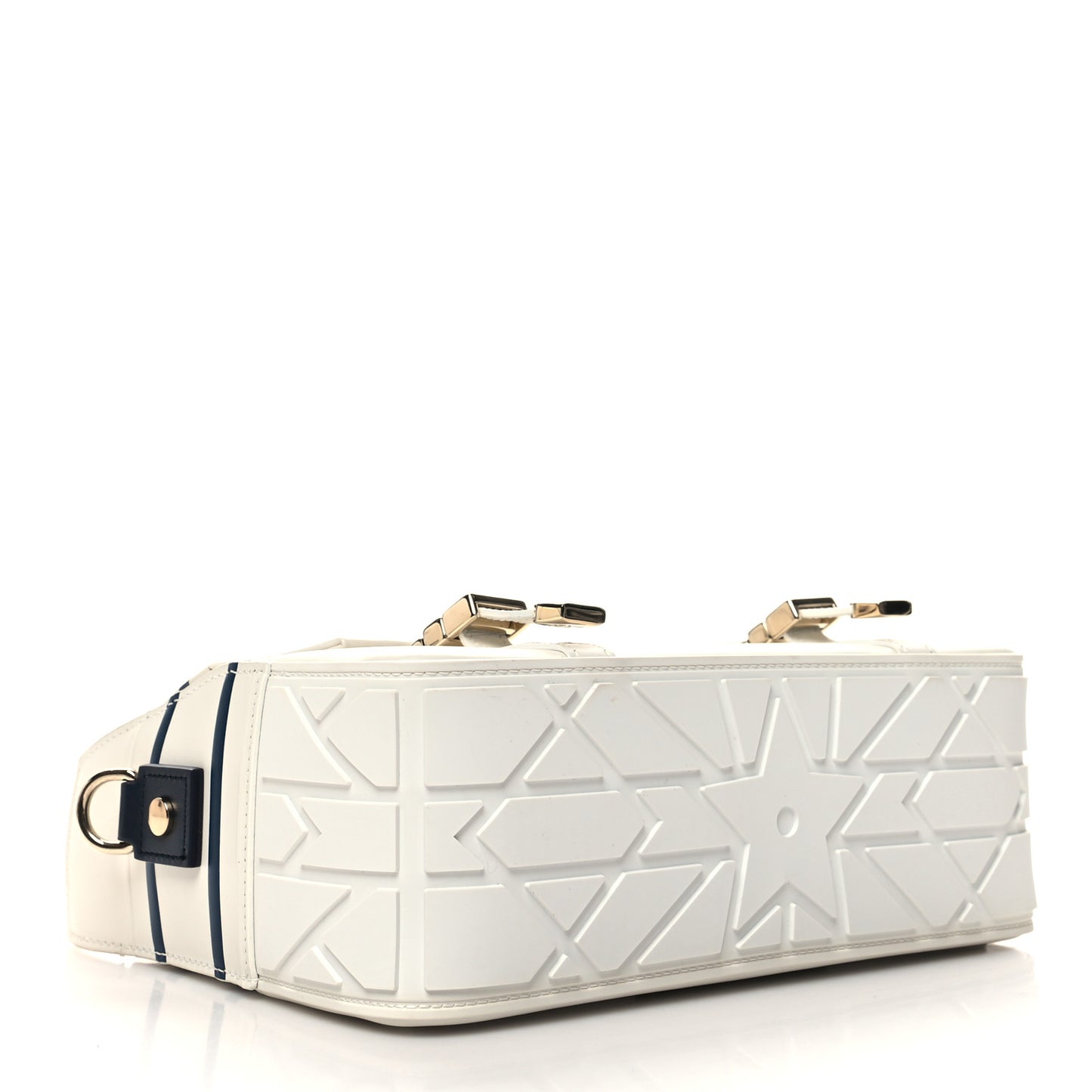 Smooth Calfskin Diorcamp Bag White Blue