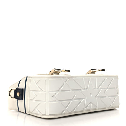 Christian Dior Smooth Calfskin Diorcamp Bag White Blue 4 of 11