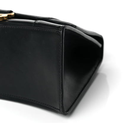 Balenciaga Shiny Box Calfskin Small Hourglass Top Handle Bag Black 8 of 11