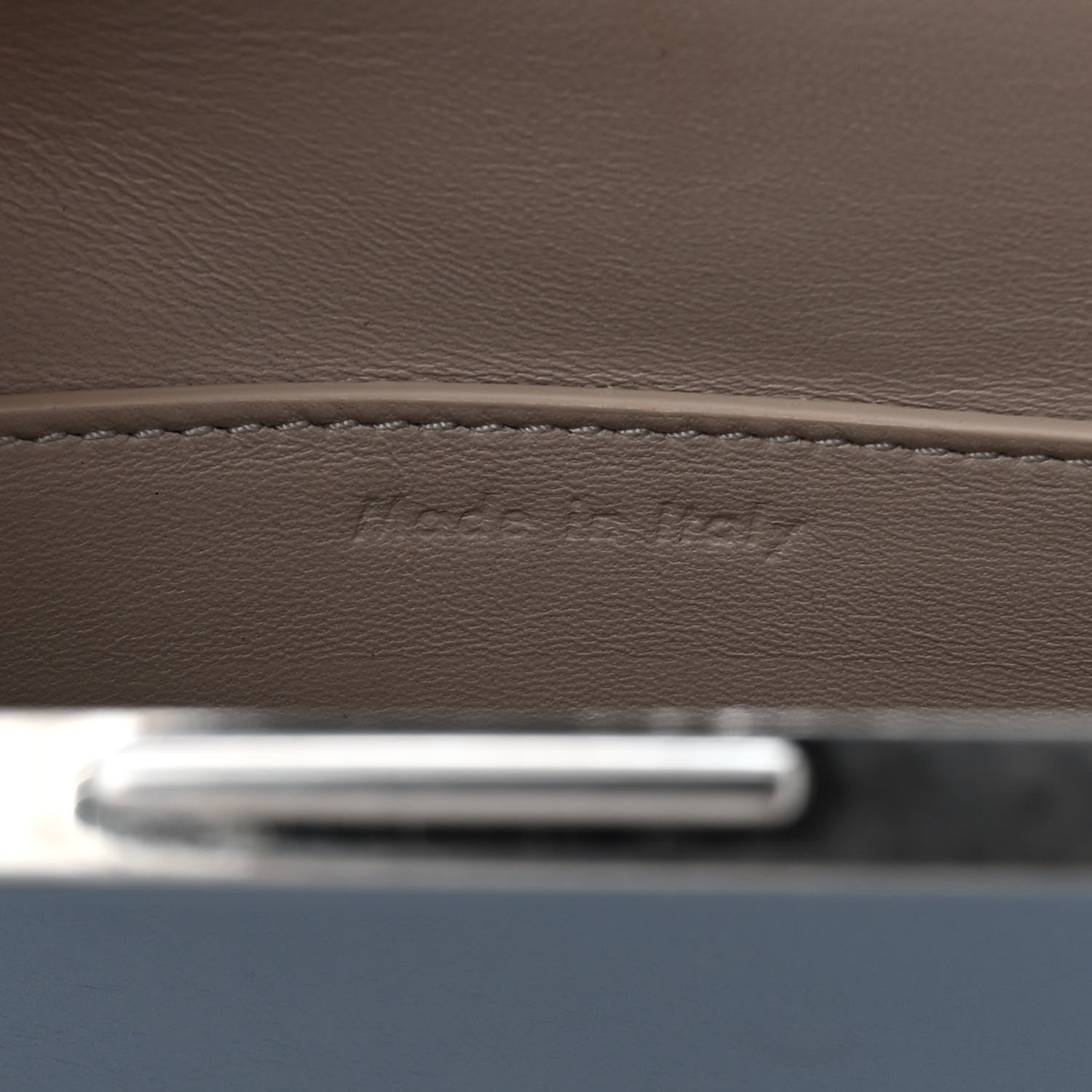 Celine Smooth Calfskin Mini Clasp Bag Medium Blue 7 of 10