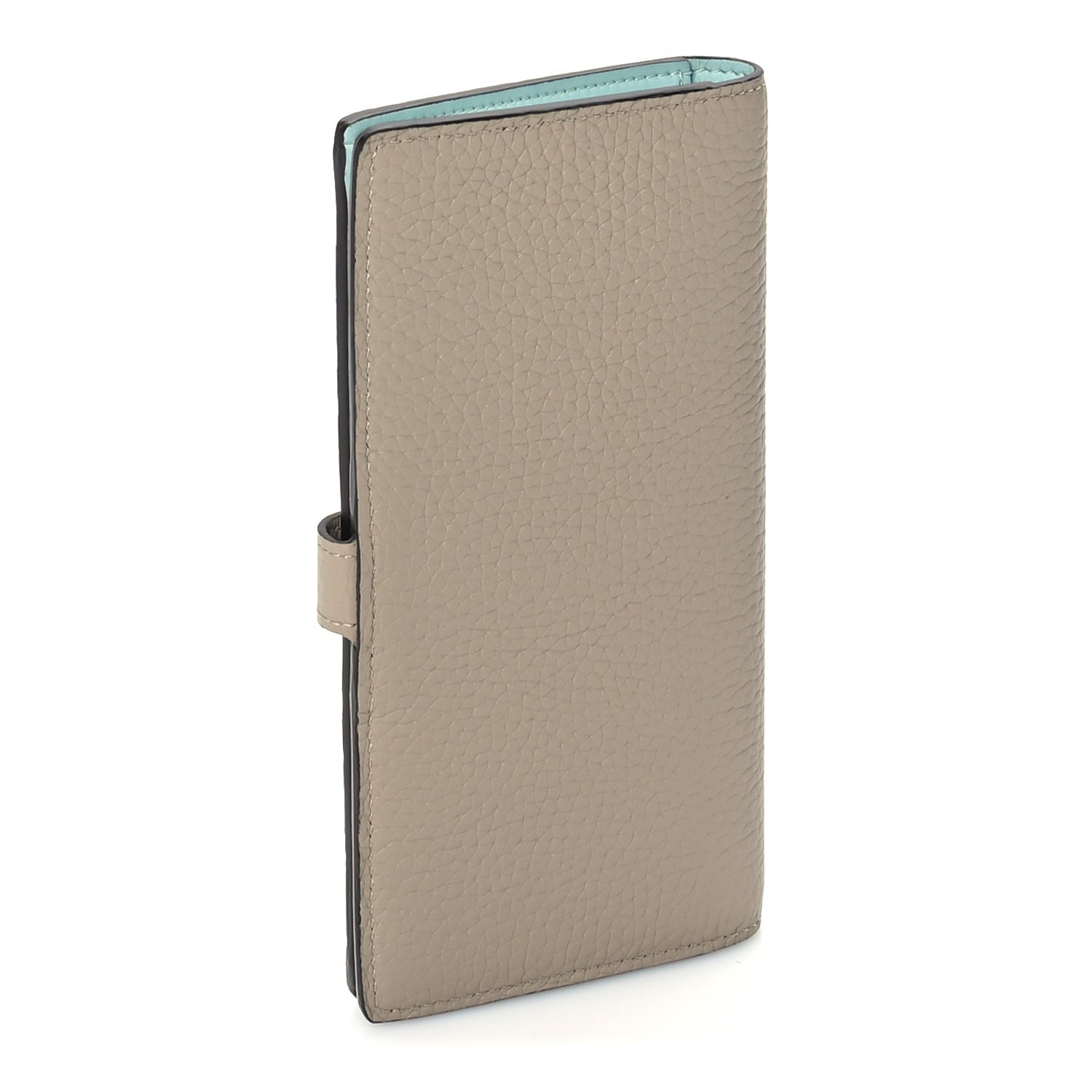 Louis Vuitton Taurillon LV Vertical Capucines Wallet Galet Aquamarine 3 of 7