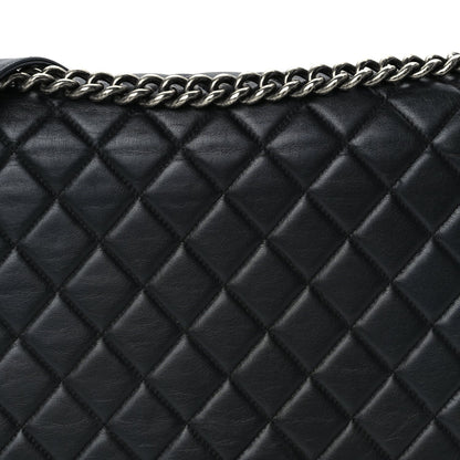 Chanel Lambskin Quilted Large Boy Flap Black 7 of 9
