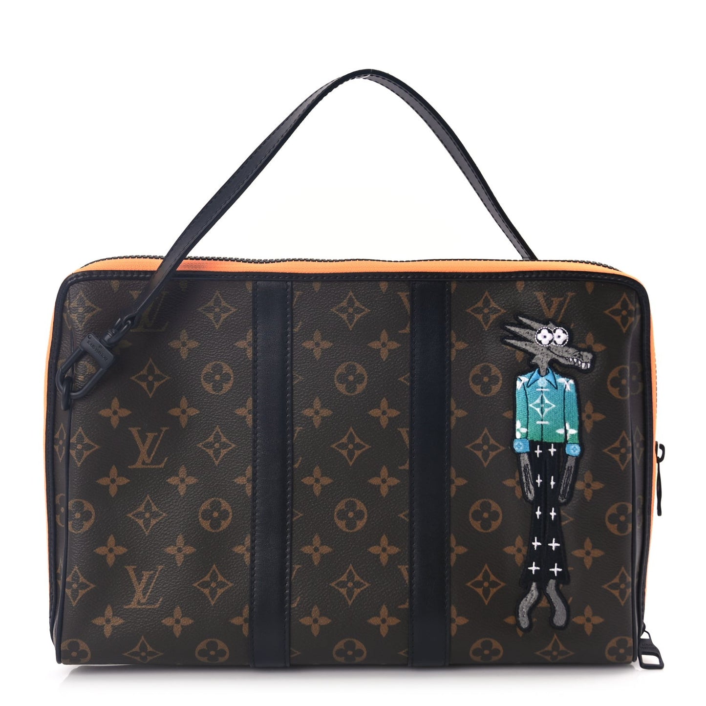 Monogram Embroidered Cartoon LV Friends Keepall Pouch