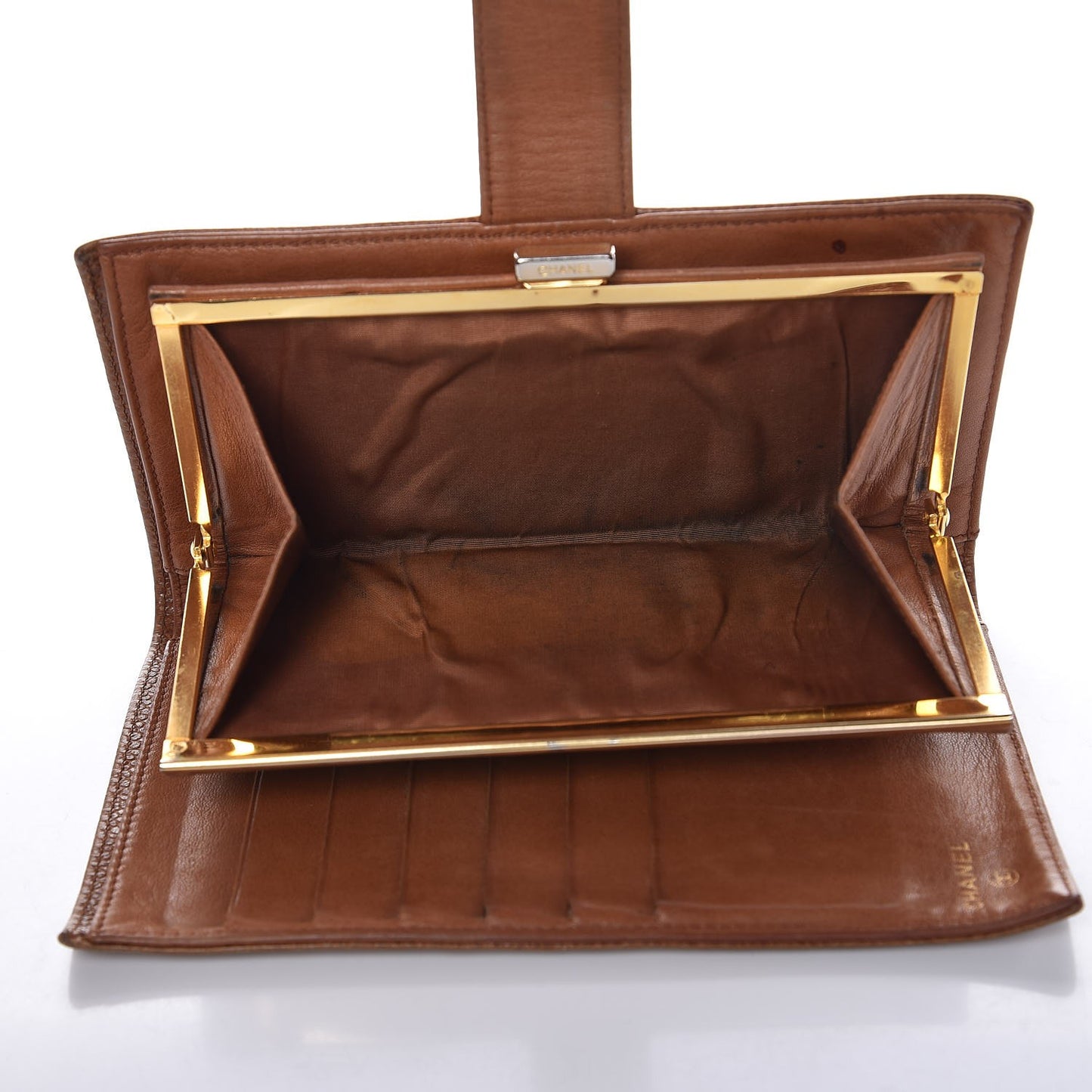 Caviar Timeless CC French Wallet Brown