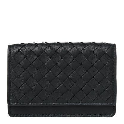 Bottega Veneta Nappa Intrecciato Card Holder Black 1 of 7