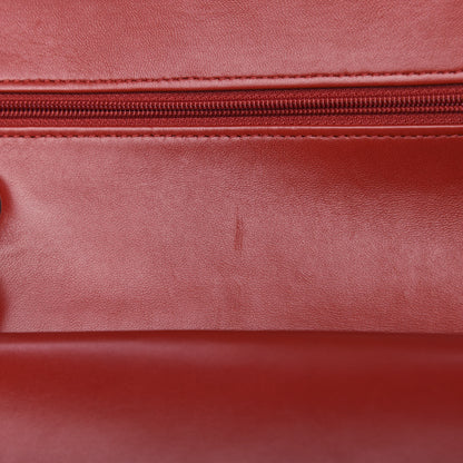 Chanel Lambskin Quilted Medium Double Flap Red 11 of 12