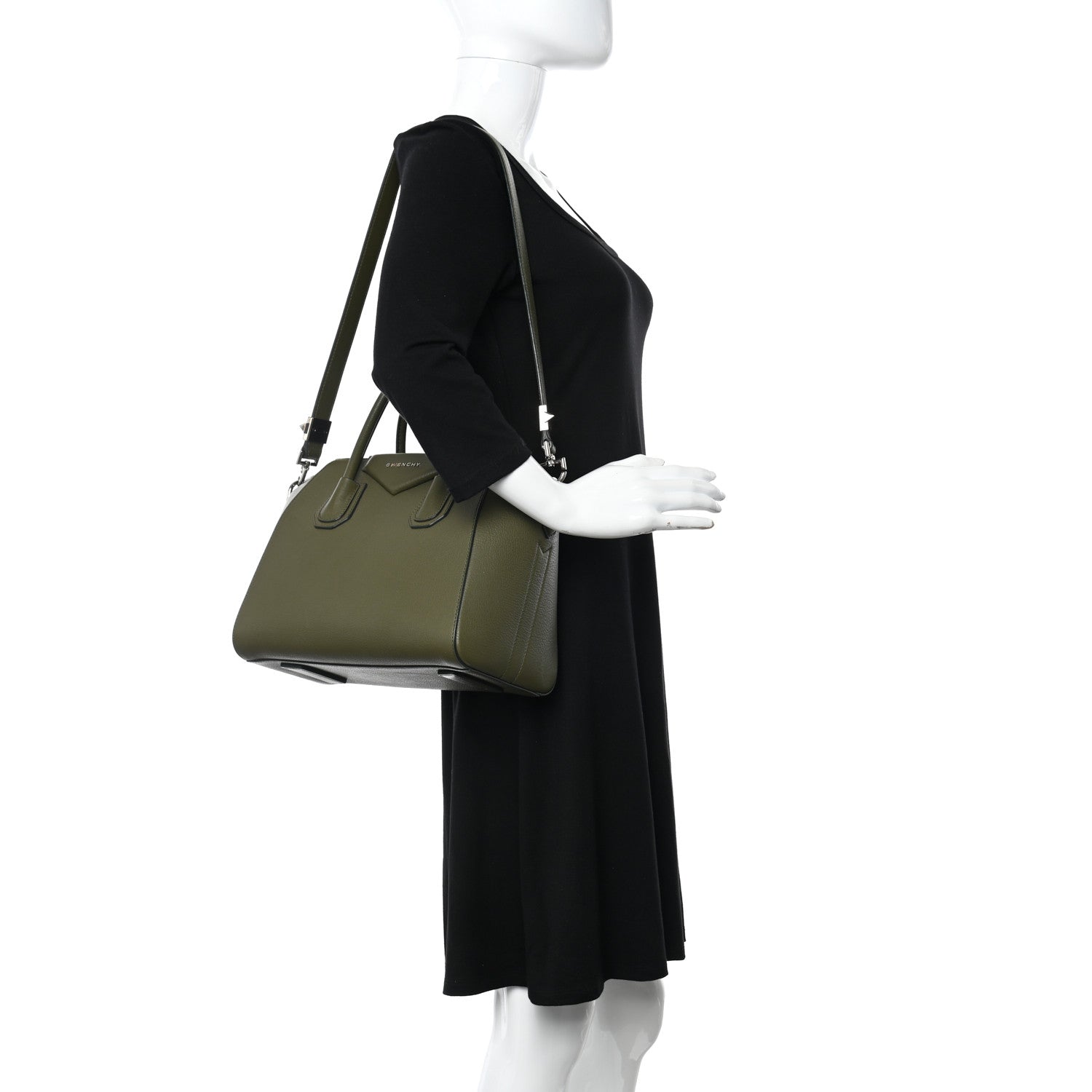 Givenchy Sugar Goatskin Small Antigona Khaki 3 of 12