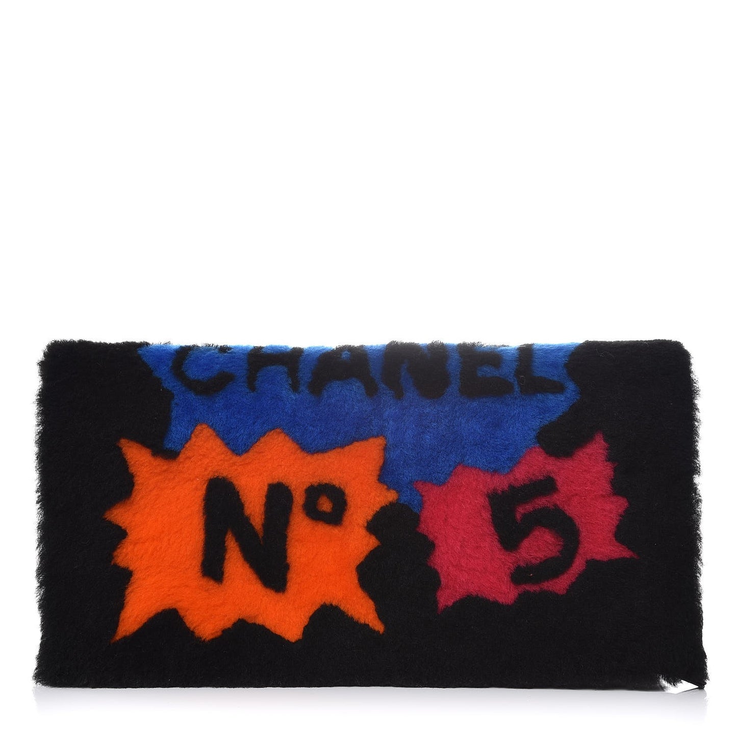 Shearling Lambskin 100% Clutch Black