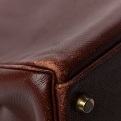 Hermes Courchevel Kelly Retourne 32 Chocolate 13 of 13