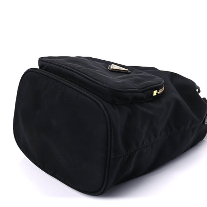 Prada Nylon Vela Saffiano Mini Bucket Crossbody Bag  Black 8 of 8