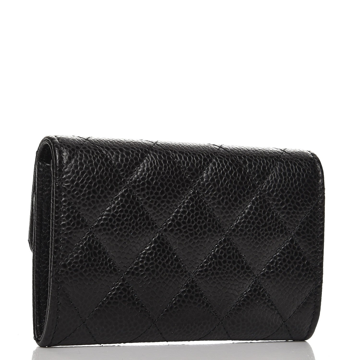 Chanel Caviar Quilted Flap Card Holder Black 3 of 8