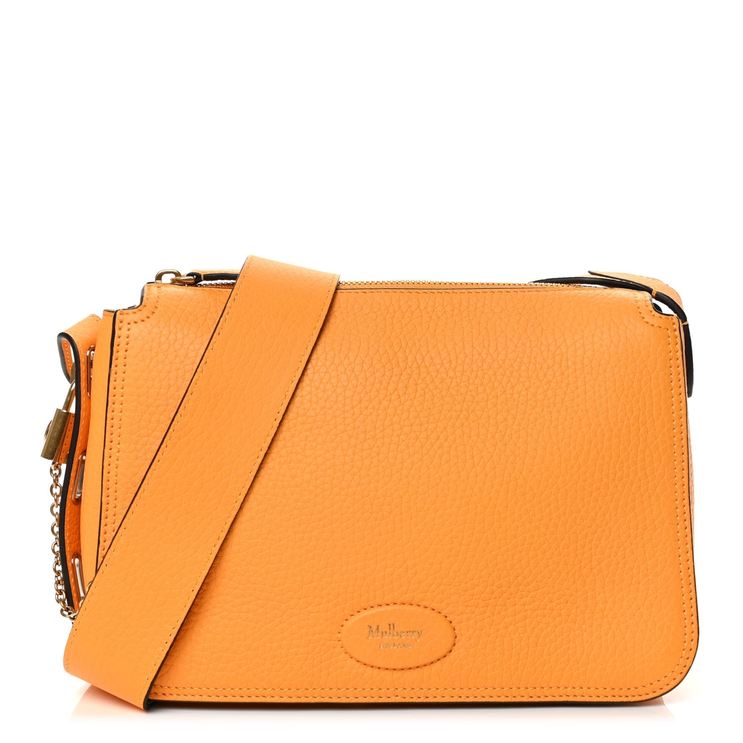 Mulberry Heavy Grain Billie Crossbody Bag Double Yellow 1 of 12