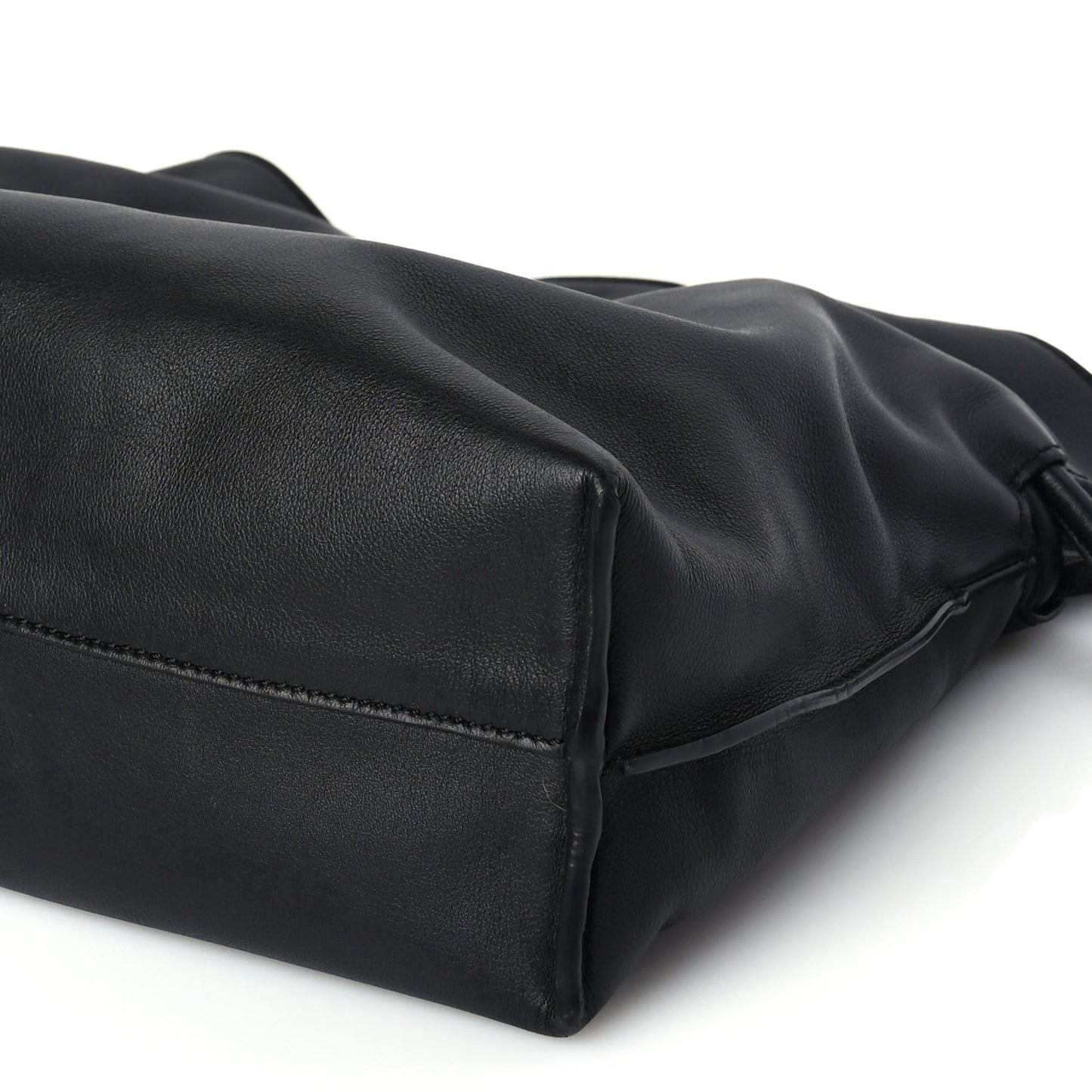 Nappa Medium Flamenco Knot Bag Black