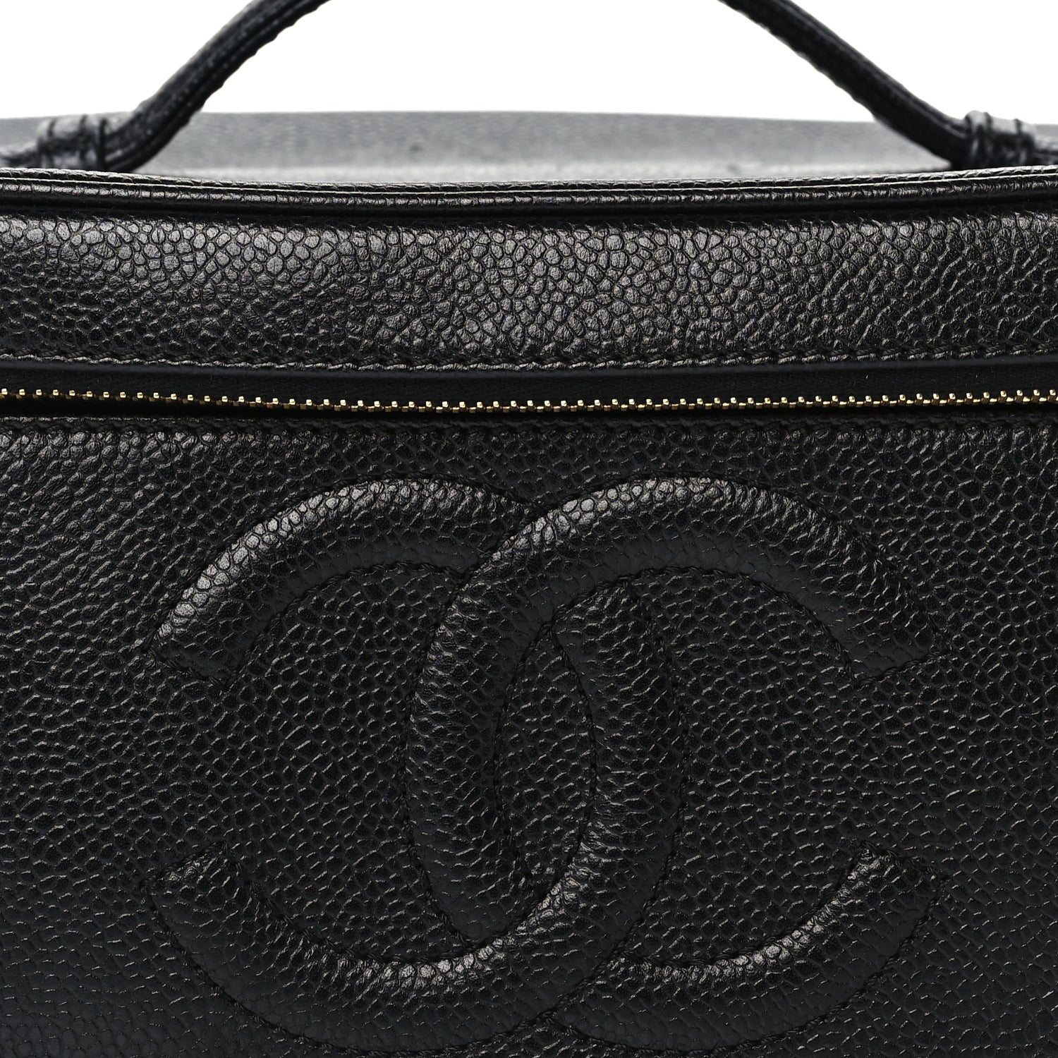 Chanel Caviar Vanity Cosmetic Case Black 2 of 8