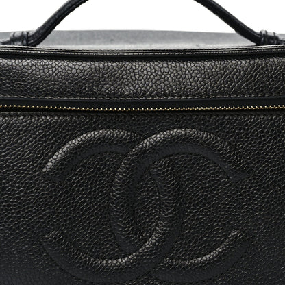 Chanel Caviar Vanity Cosmetic Case Black 2 of 8
