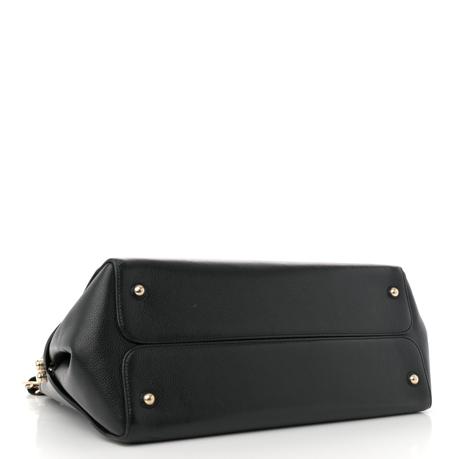 Christian Dior Grained Calfskin Large Bar Zip Tote Black 4 of 7