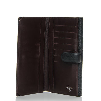 Chanel Caviar Quilted CC Long Double Wallet Black 5 of 8