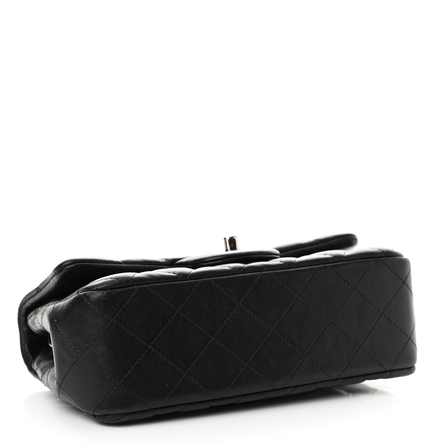 Chanel Lambskin Quilted Mini Rectangular Flap Black 4 of 13