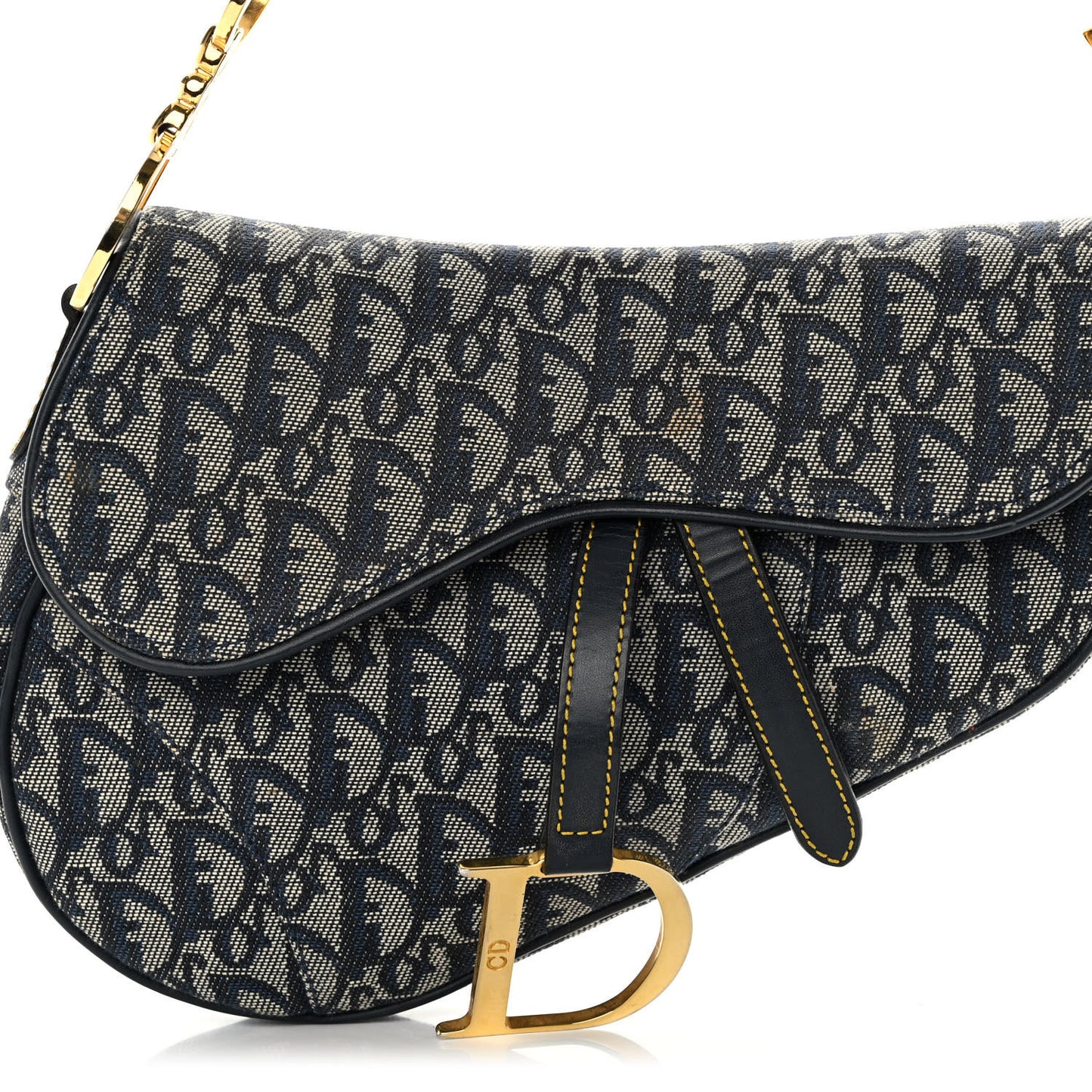 Monogram Saddle Bag Blue