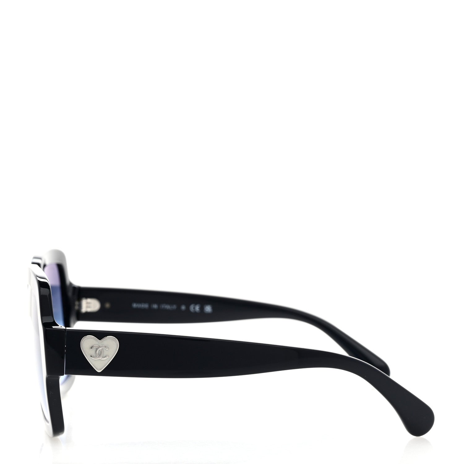 Chanel Acetate Square Heart Sunglasses 5479-A Blue 3 of 8