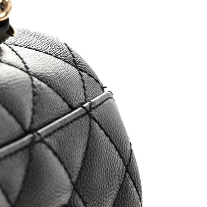 Chanel Caviar Quilted Small Coco Handle Flap Black 11 of 12
