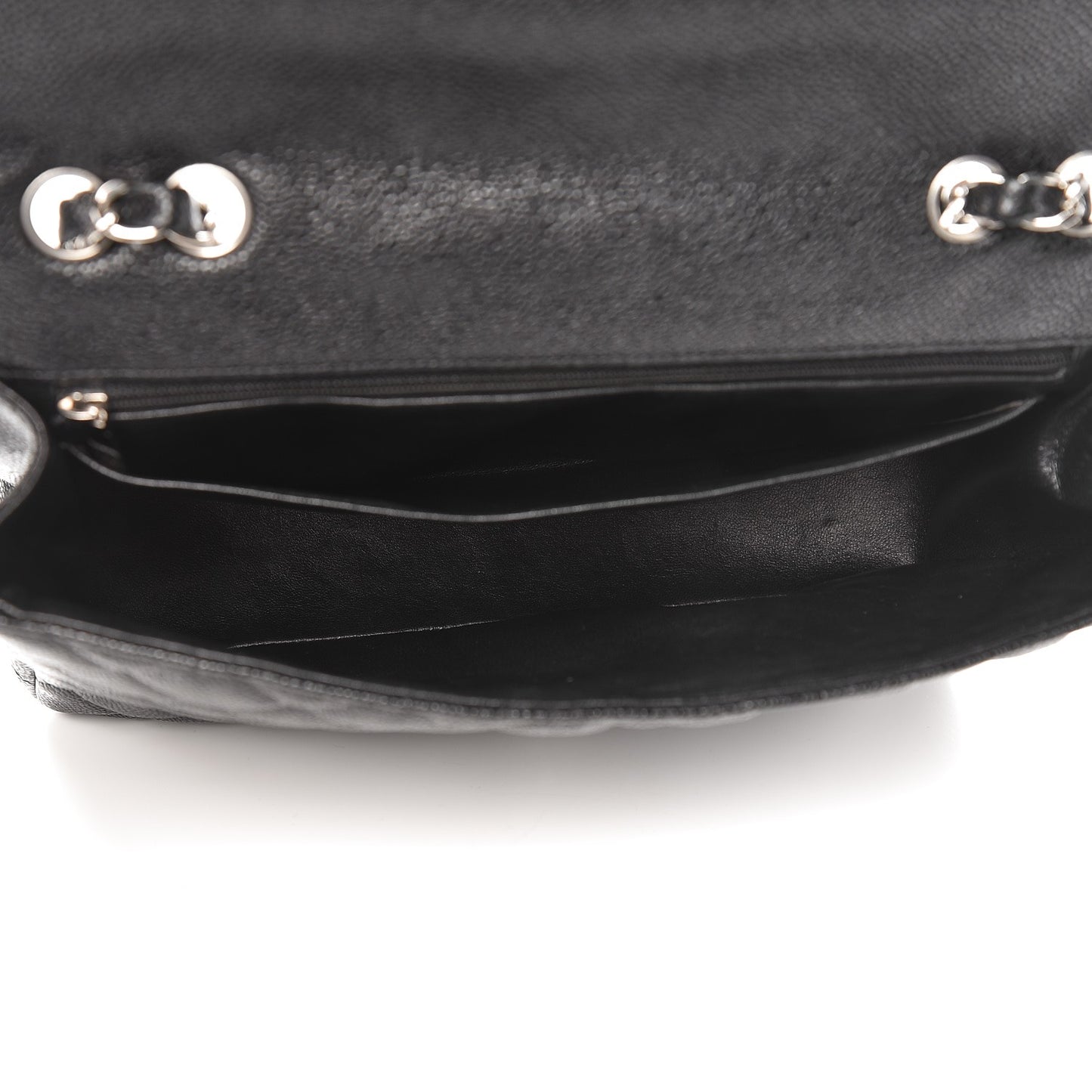 Caviar Quilted Jumbo Single Flap Black