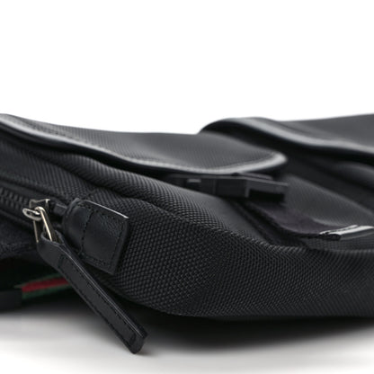 Gucci Techno Canvas Web Band Belt Bag Black 9 of 10
