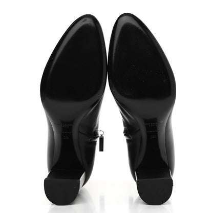 Saint Laurent Nappa Vendome Loulou Ankle Zip Boot 38 Black 5 of 8