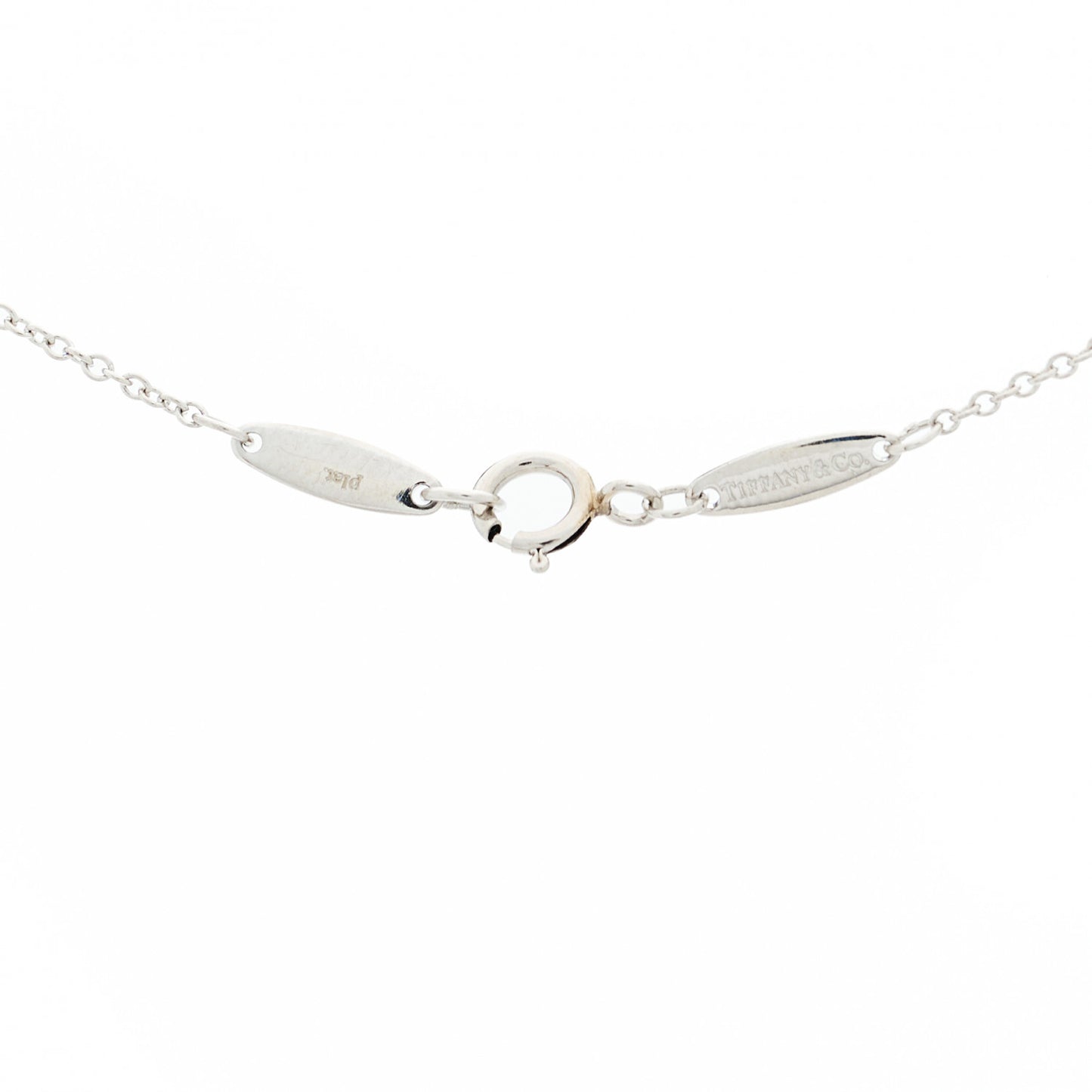 Platinum Diamond .17ct Elsa Peretti Diamonds by the Yard Pendant Necklace