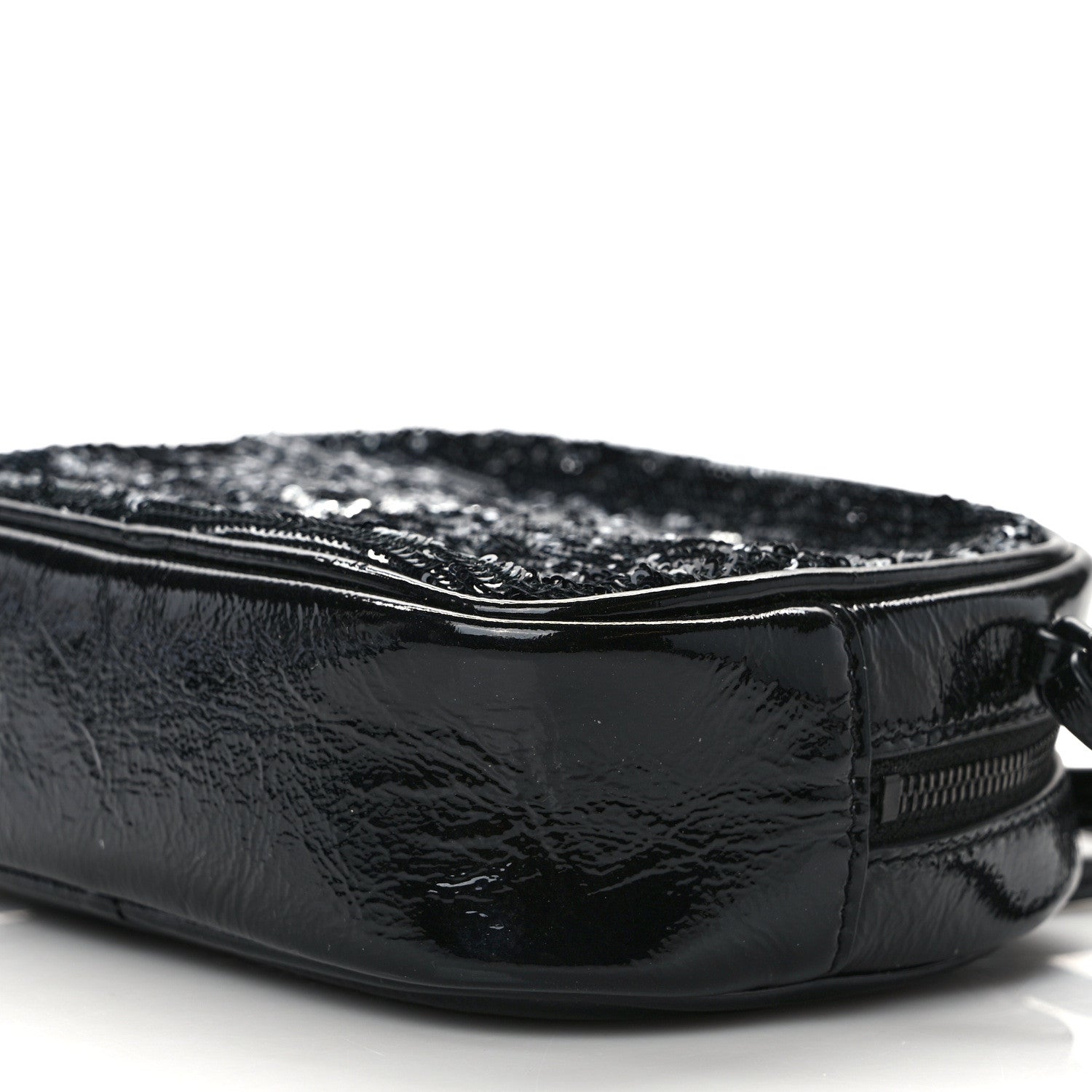 Saint Laurent Sequin Patent Monogram Blogger Bag Black 9 of 11