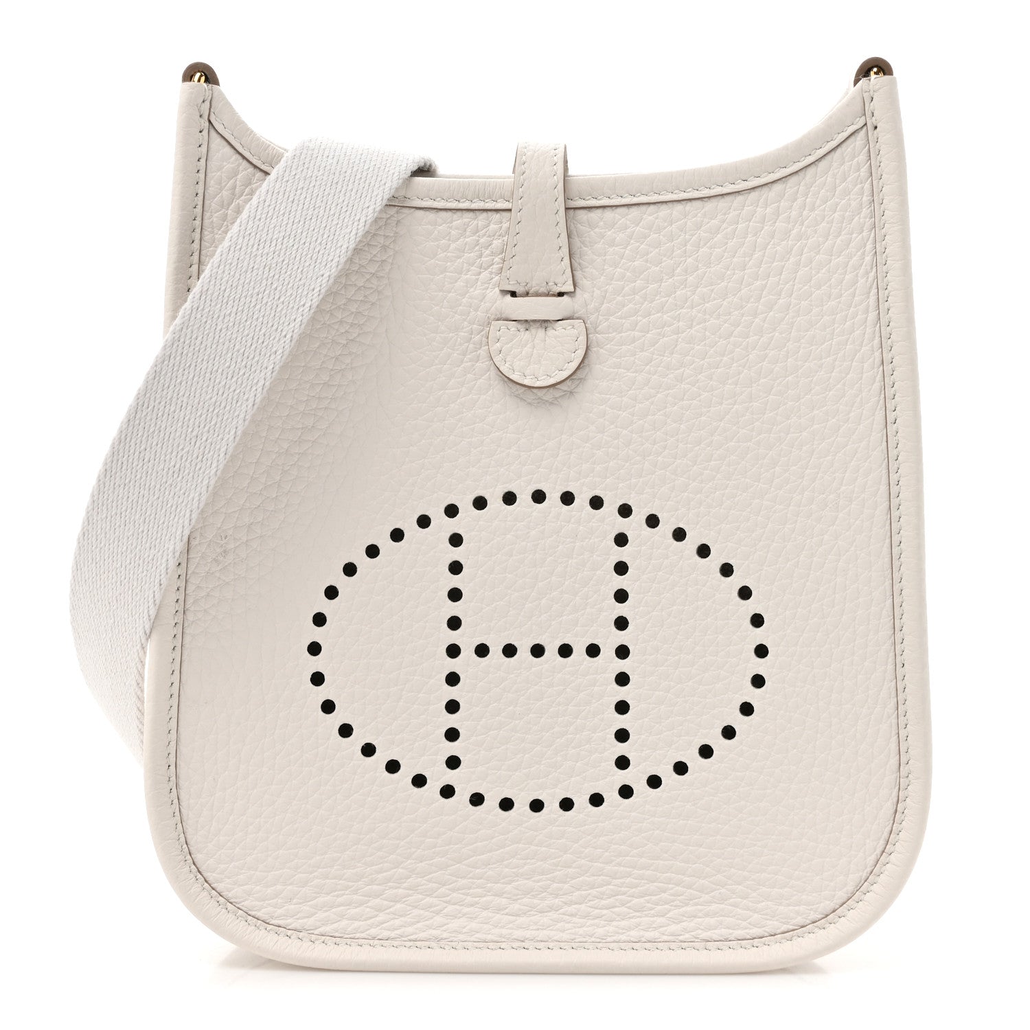 Hermes Taurillon Clemence Amazone Evelyne TPM Gris Pale 1 of 11