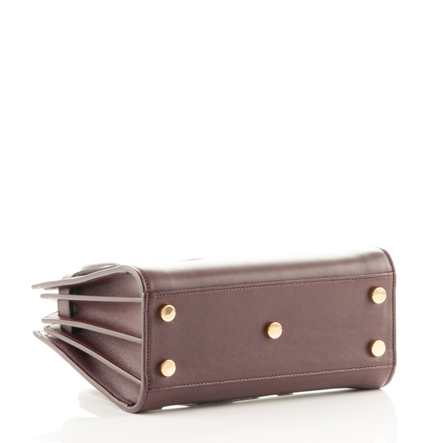 Calfskin Nano Sac De Jour Dark Amaranto