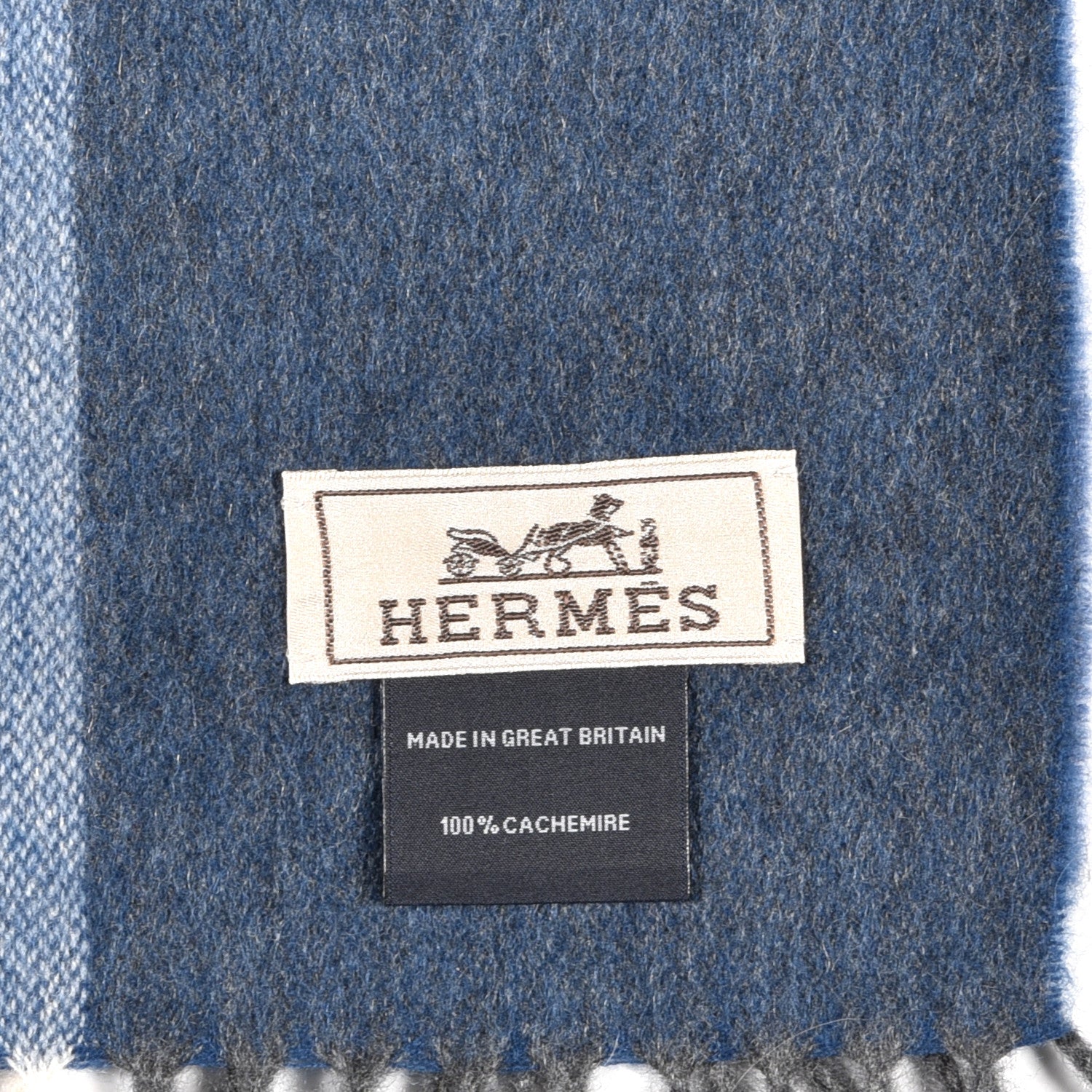 Hermes Cashmere Clou de Selle Stole Scarf 5 of 5
