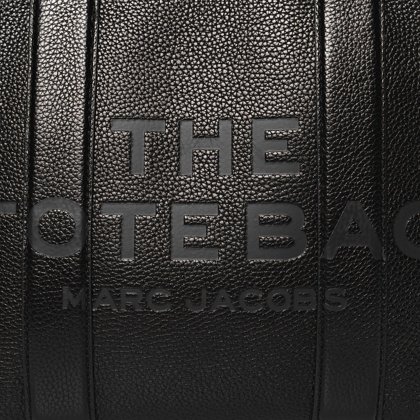 Grained Calfskin Medium The Tote Bag Black