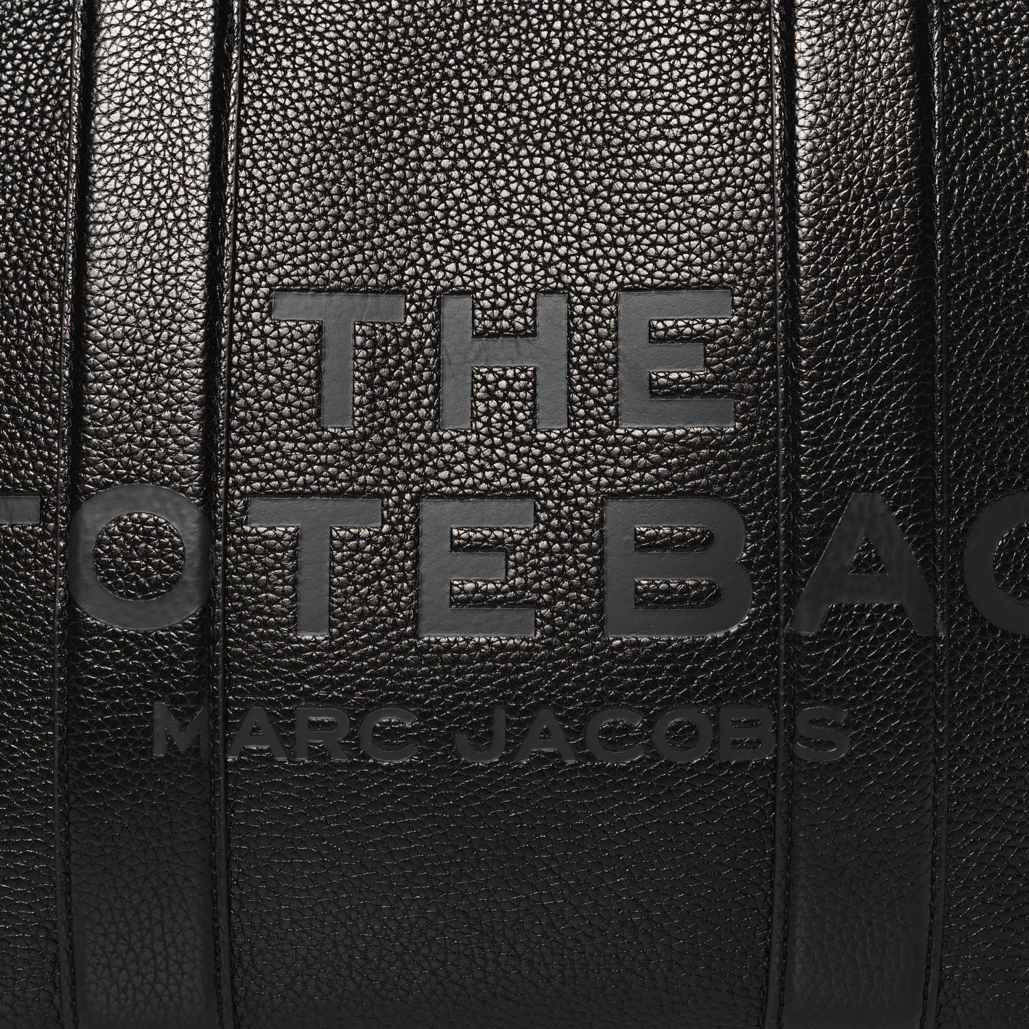 Marc Jacobs Grained Calfskin Medium The Tote Bag Black 7 of 7