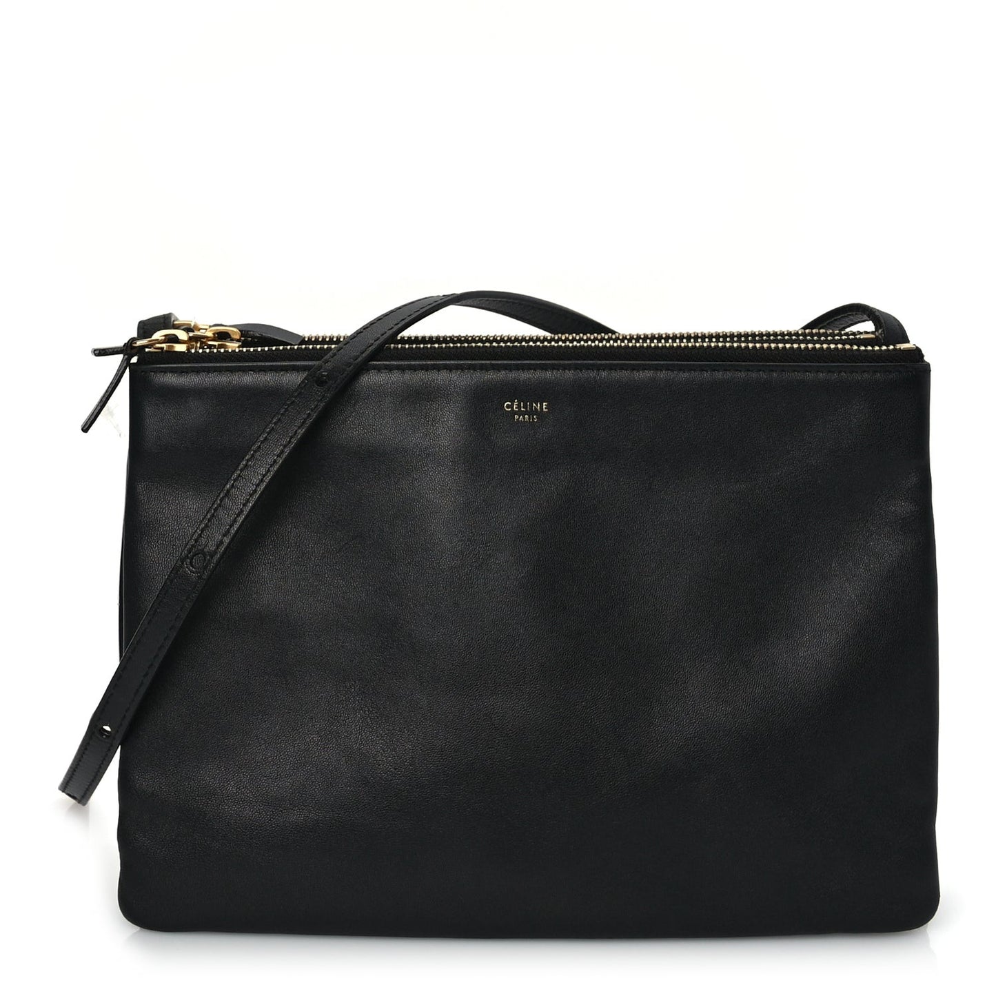 Lambskin Small Trio Crossbody Bag Black