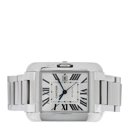 Cartier Stainless Steel 30mm Tank Anglaise Automatic Watch 2 of 4