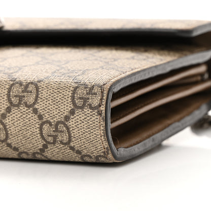 Gucci GG Supreme Monogram Mini Dionysus Chain Wallet Beige Taupe 10 of 22