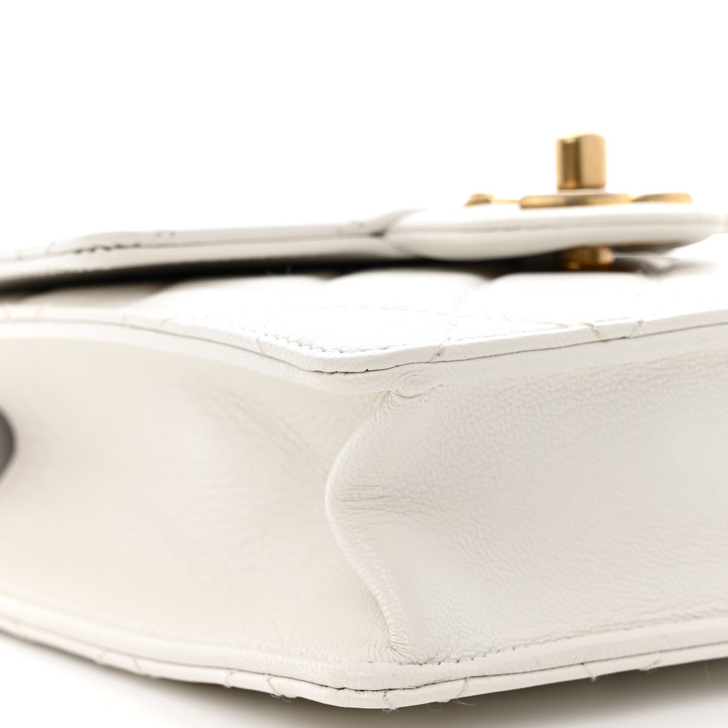 Chanel Goatskin Quilted Chic Pearls Flap White 9 of 10