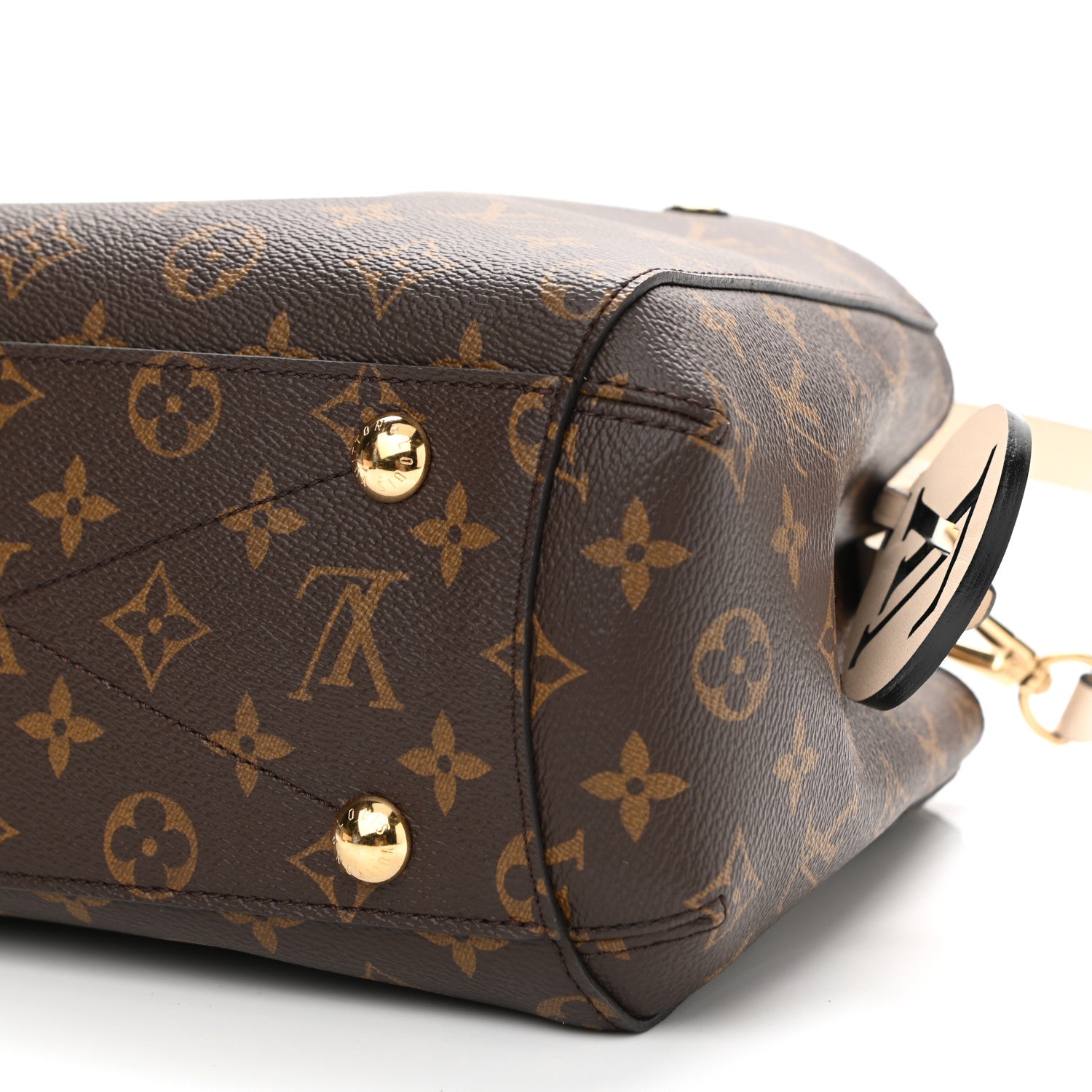 Louis Vuitton Monogram Braided Montaigne BB Creme Beige 10 of 10