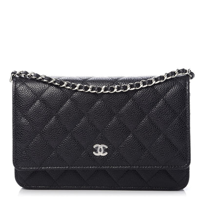 Chanel Caviar Quilted Wallet On Chain WOC Black 1 of 12